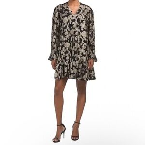 Anthropologie Metallic Tunic Dress
